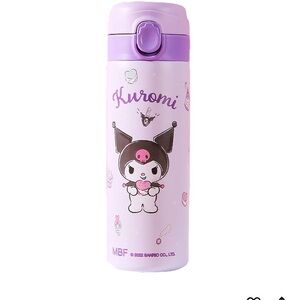 Kuromi Stainless Steel Insulated Water Bottle 420ml - Purple